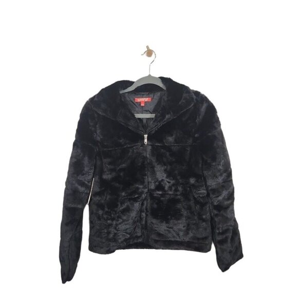Love83 Faux‎ Fur Jacket in Black - Size Small - Picture 2 of 9